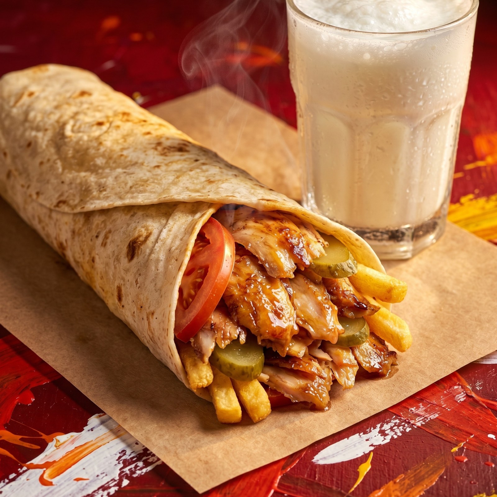 105 gr Orta Dürüm + 170 ml Ayran