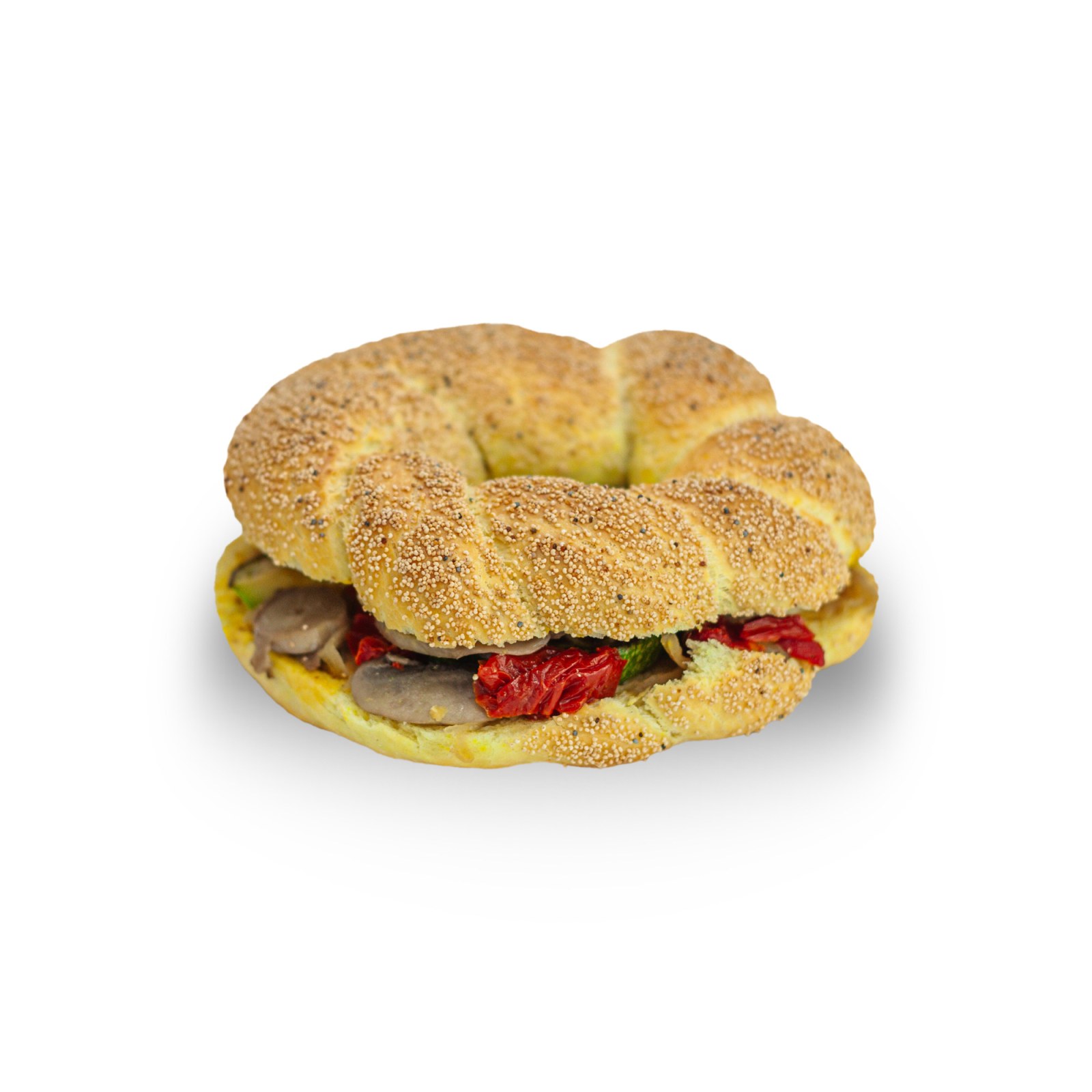 Ballı Hardallı Mantarlı Bagel Sandviç