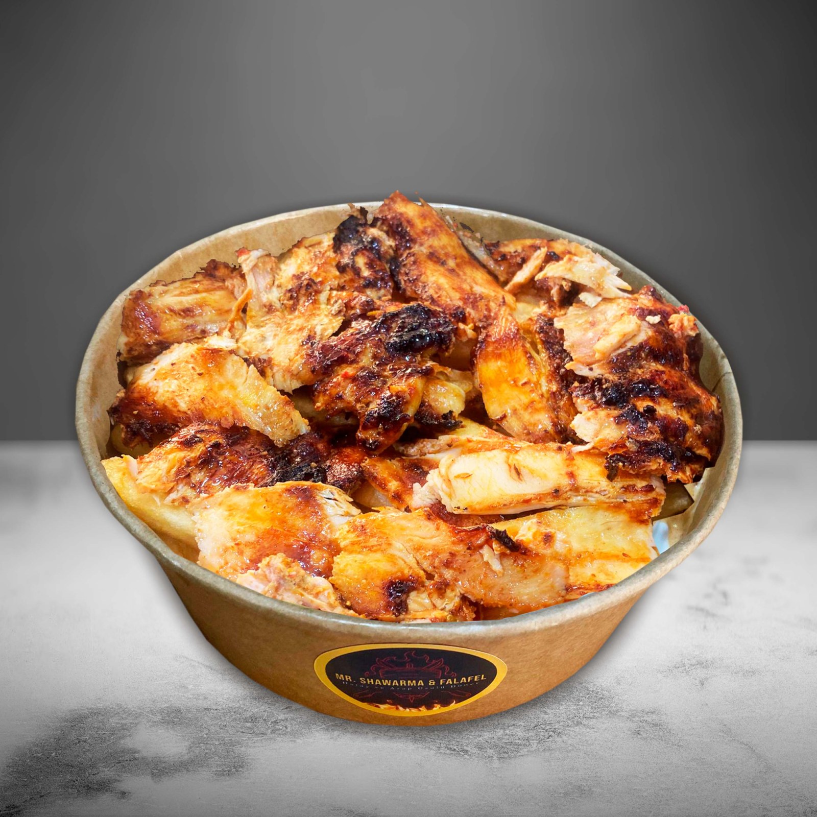 Patates Kızartması İle Shawarma Tabak