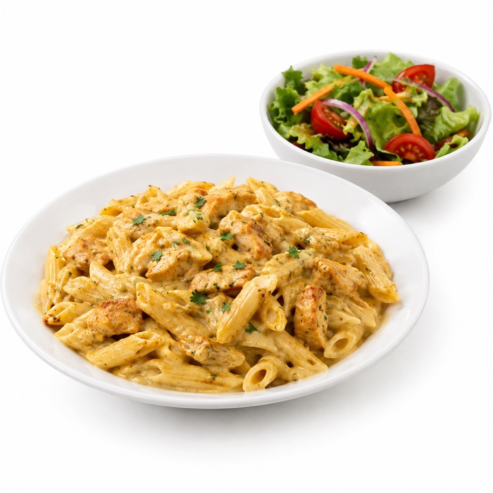 Körili Tavuklu Kremalı Penne