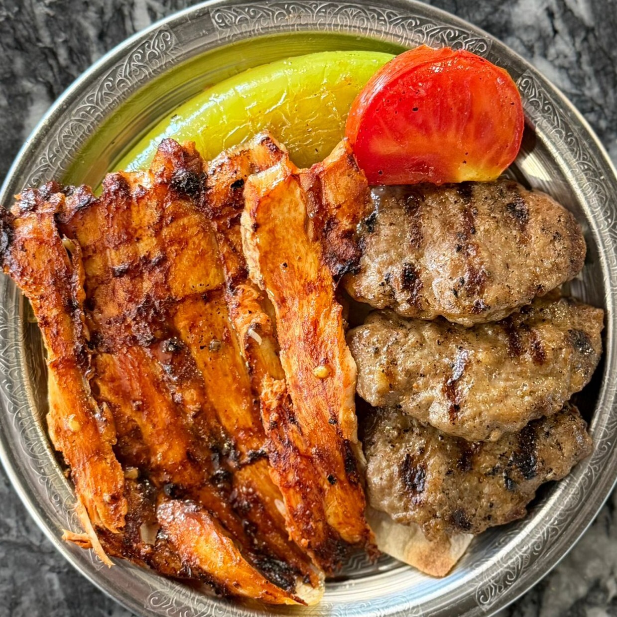 Karışık (Köfte Döner) ( 100 gr tavuk + 3 Adet köfte )