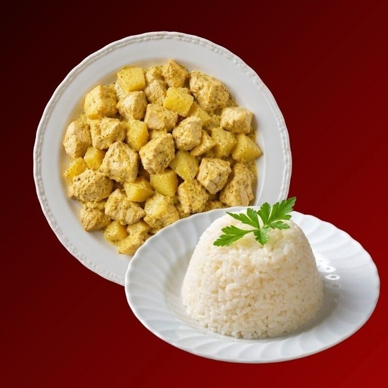 Köri Soslu Tavuk & Pirinç Pilavı