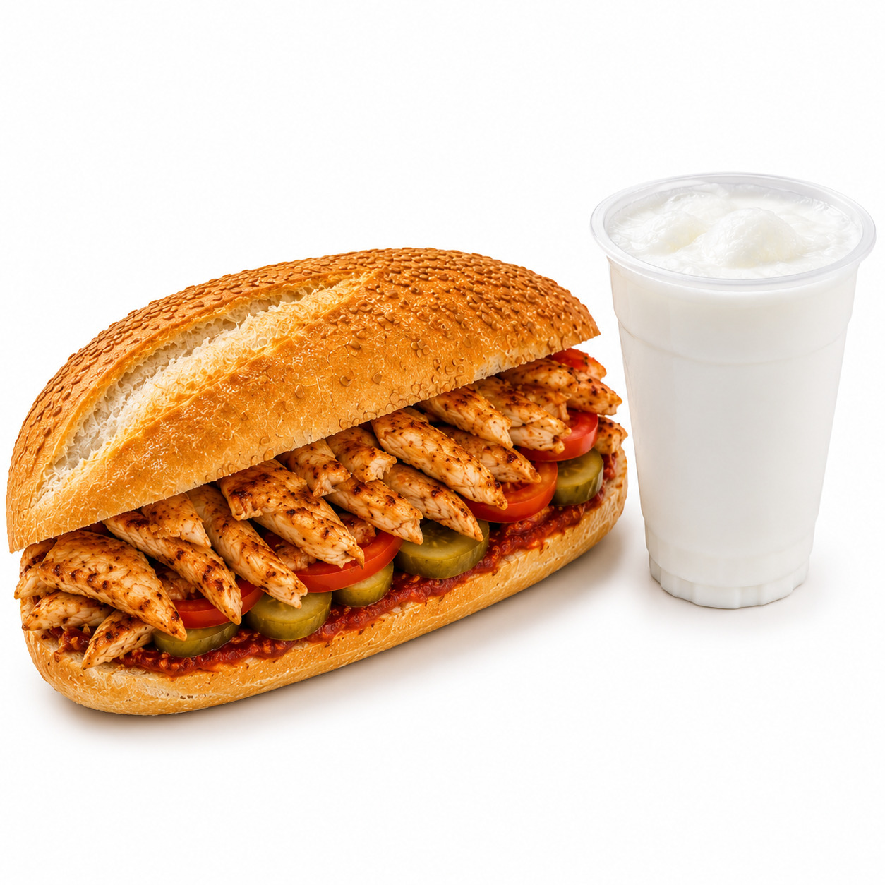Dönerci Hasan Dayı Tam Ekmek Tavuk Döner Menü(160gr)