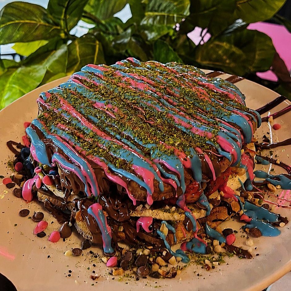 Double Ponçik Çiçek Waffle'ını Kendin Oluştur