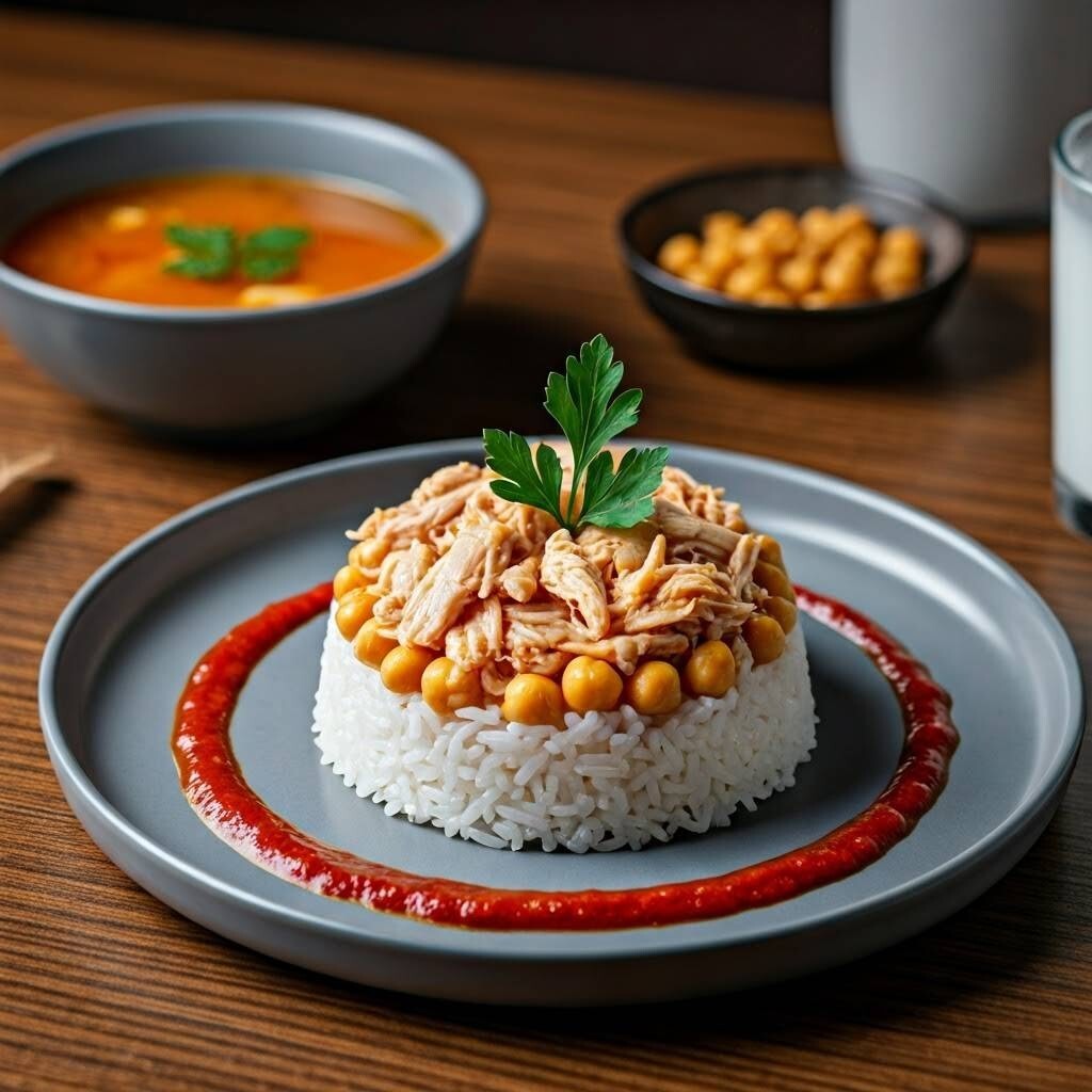 Mercimek Çorbası + Tavuk + Kavurma Pilav + İçecek
