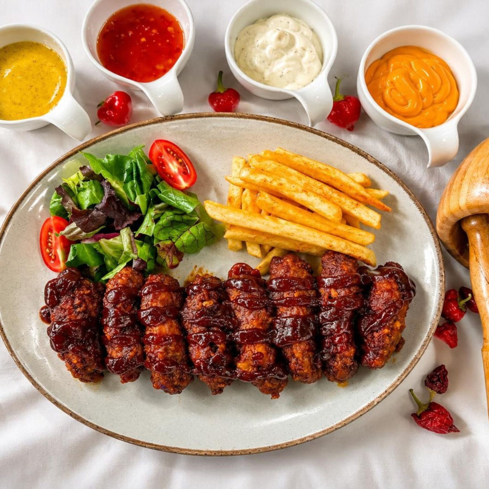 Bbq Soslu Chicken Wings (8 Adet)