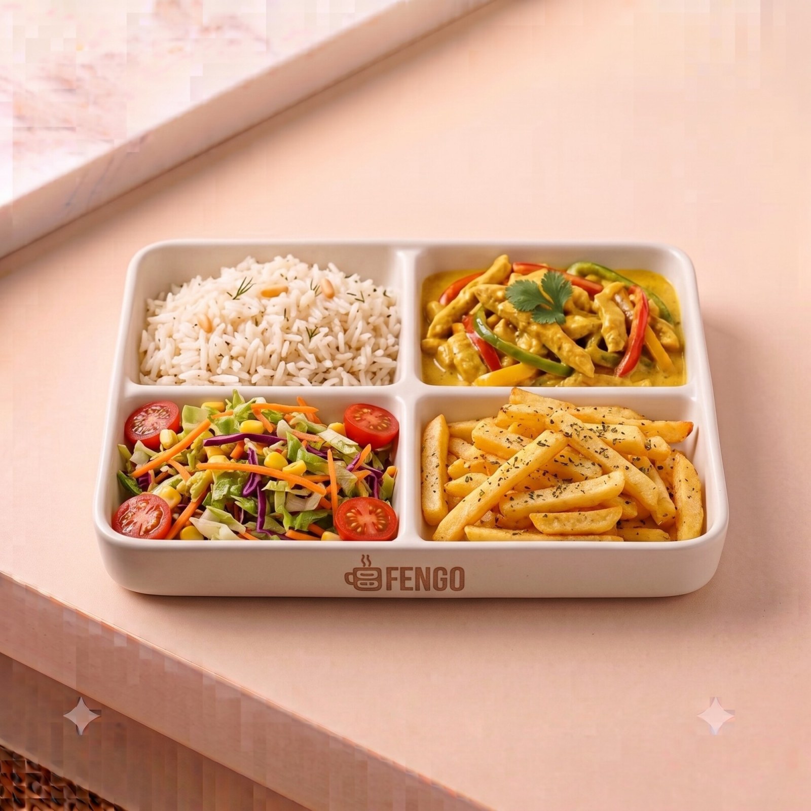 Köri Tavuk Menü + Mevsim Salata