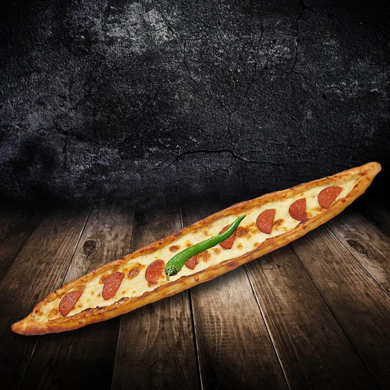 Sucuklu - Kaşarlı Pide Porsiyon