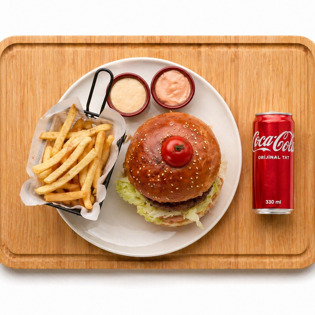Hamburger + Coca-Cola 330 ml
