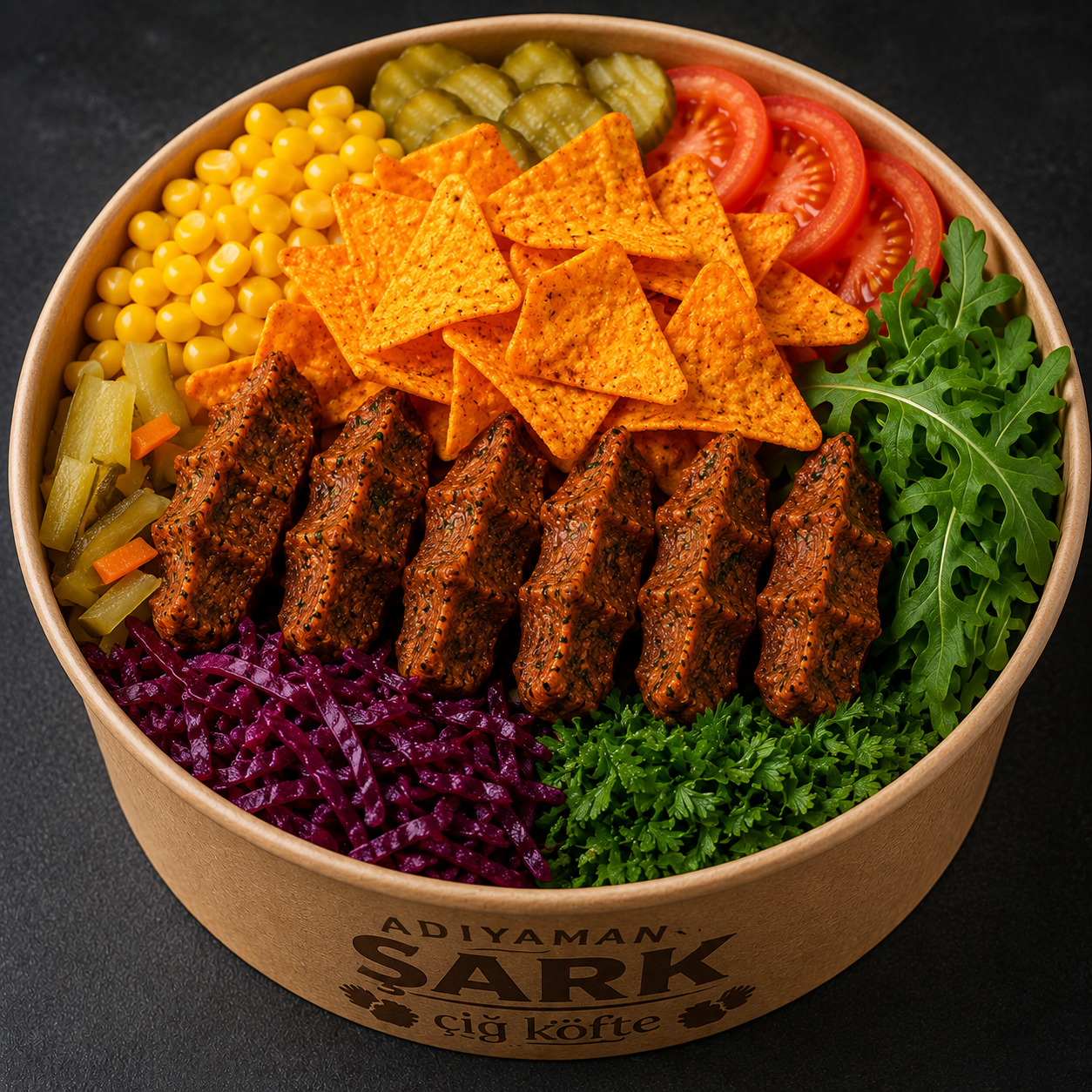 Doritos'lu Çiğ Köfte Bowl