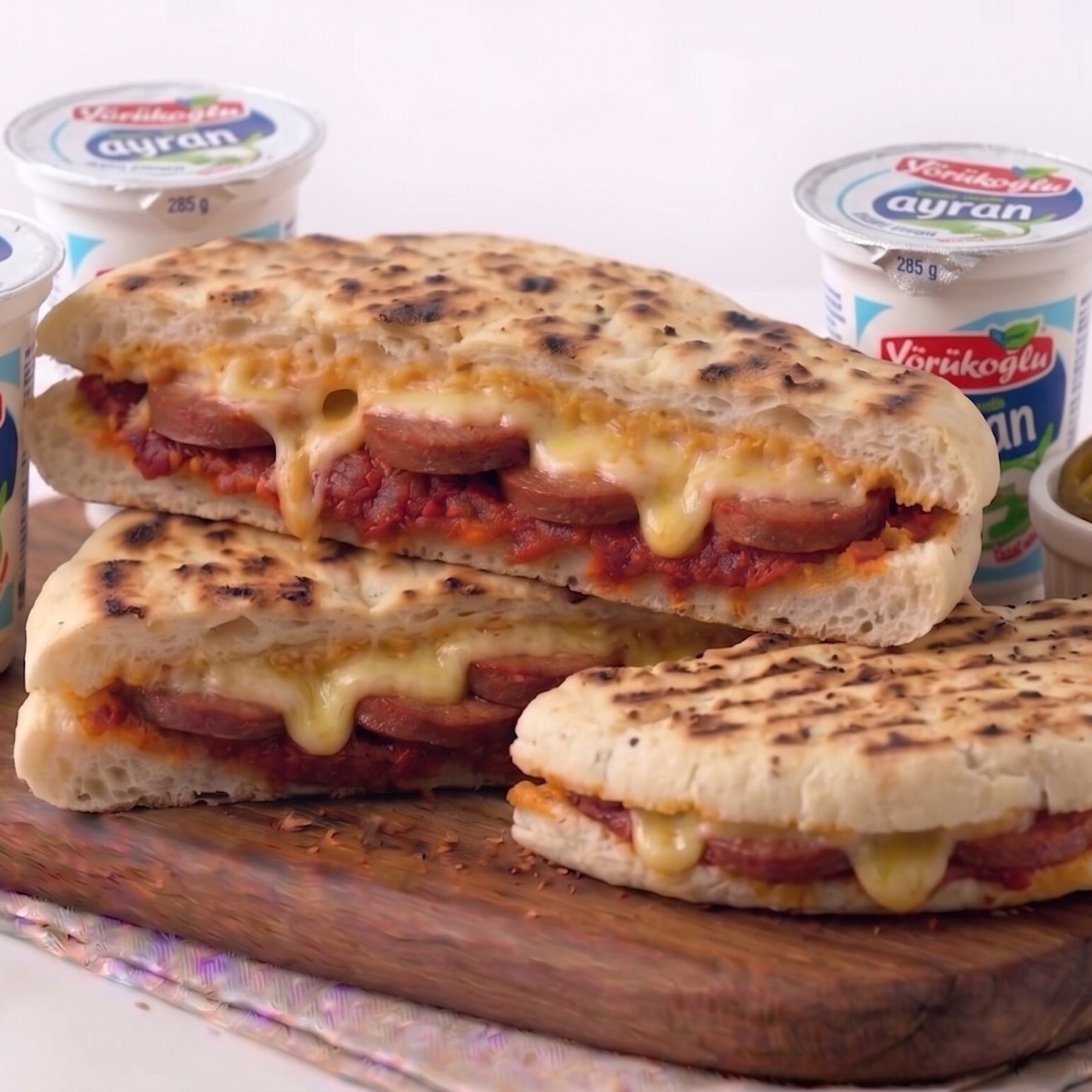 3'ü Karışık Bazlama Tost Menü