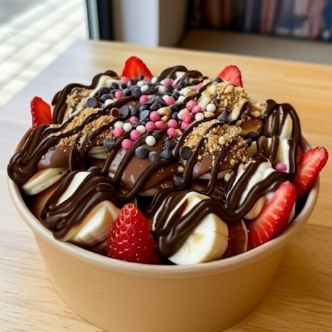 Dark Pancake Bowl Waffle Large