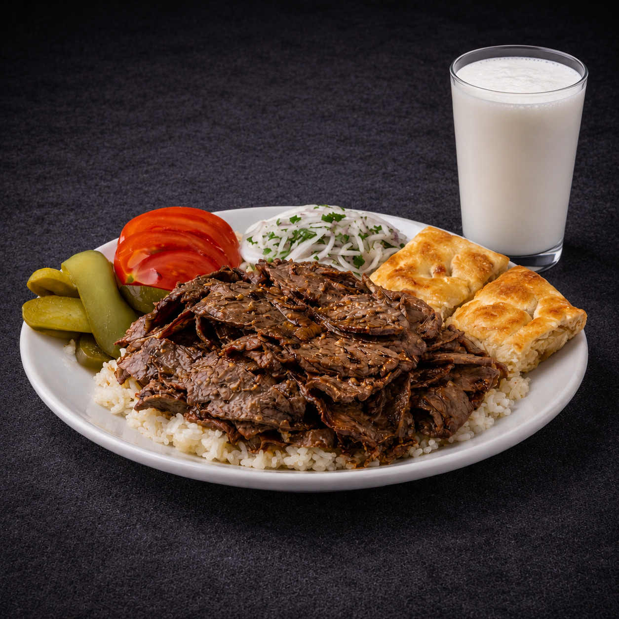 Pilavüstü Et Döner Menü (100 gr.)