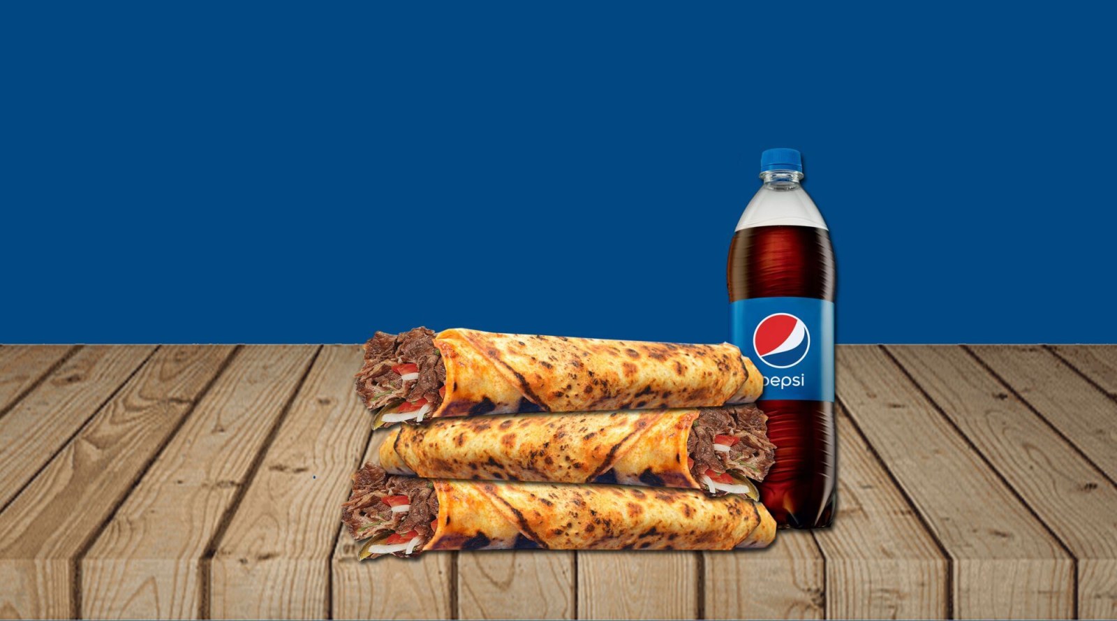 3'lü Zurna Et Döner Dürüm Menü