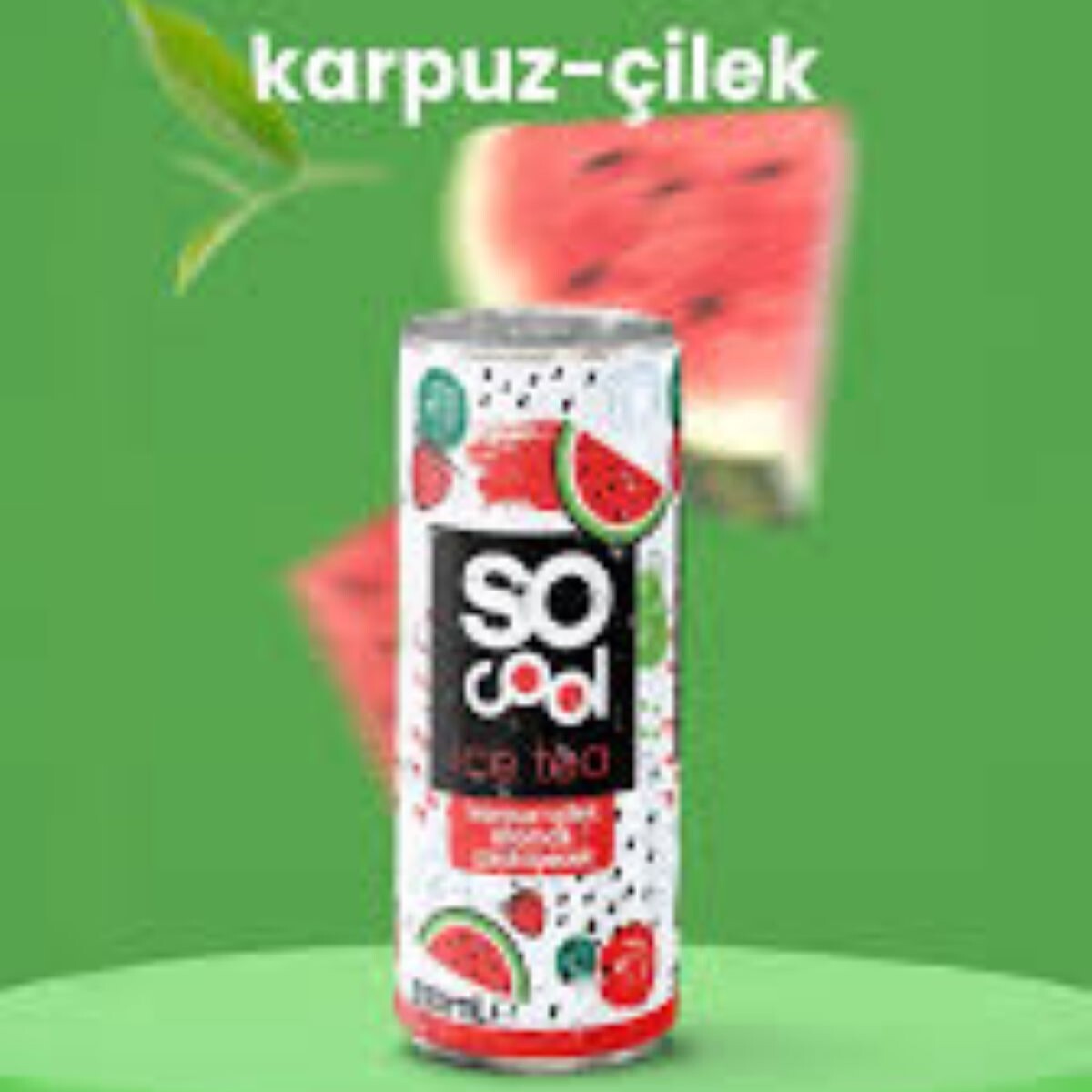 Socool İcetea Karpuz-Çilek(330ml)