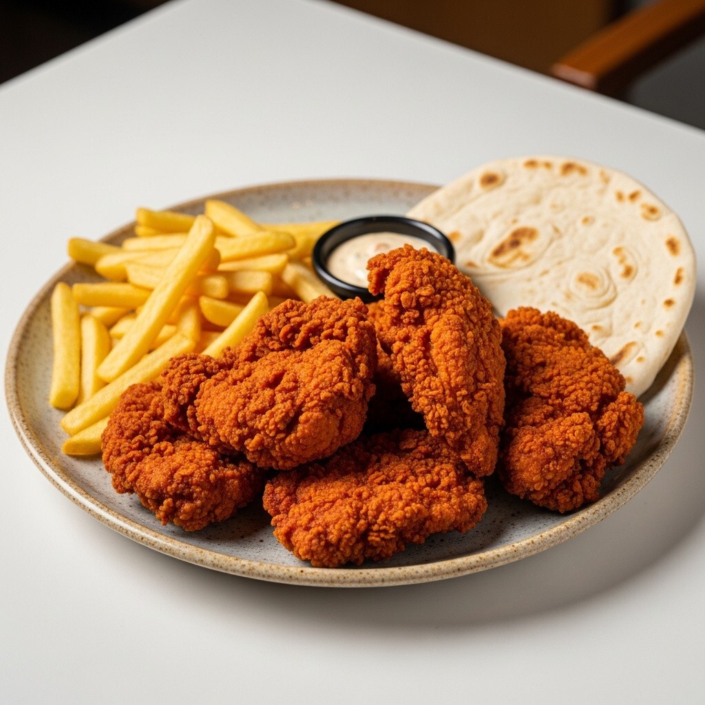 Hot Special Spice Cajun Çıtır Tavuk Menü (250 gr)