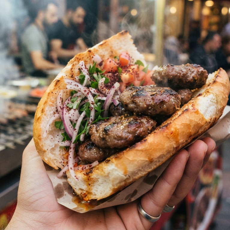 Köfte yarım ekmek + 175 ml ayran