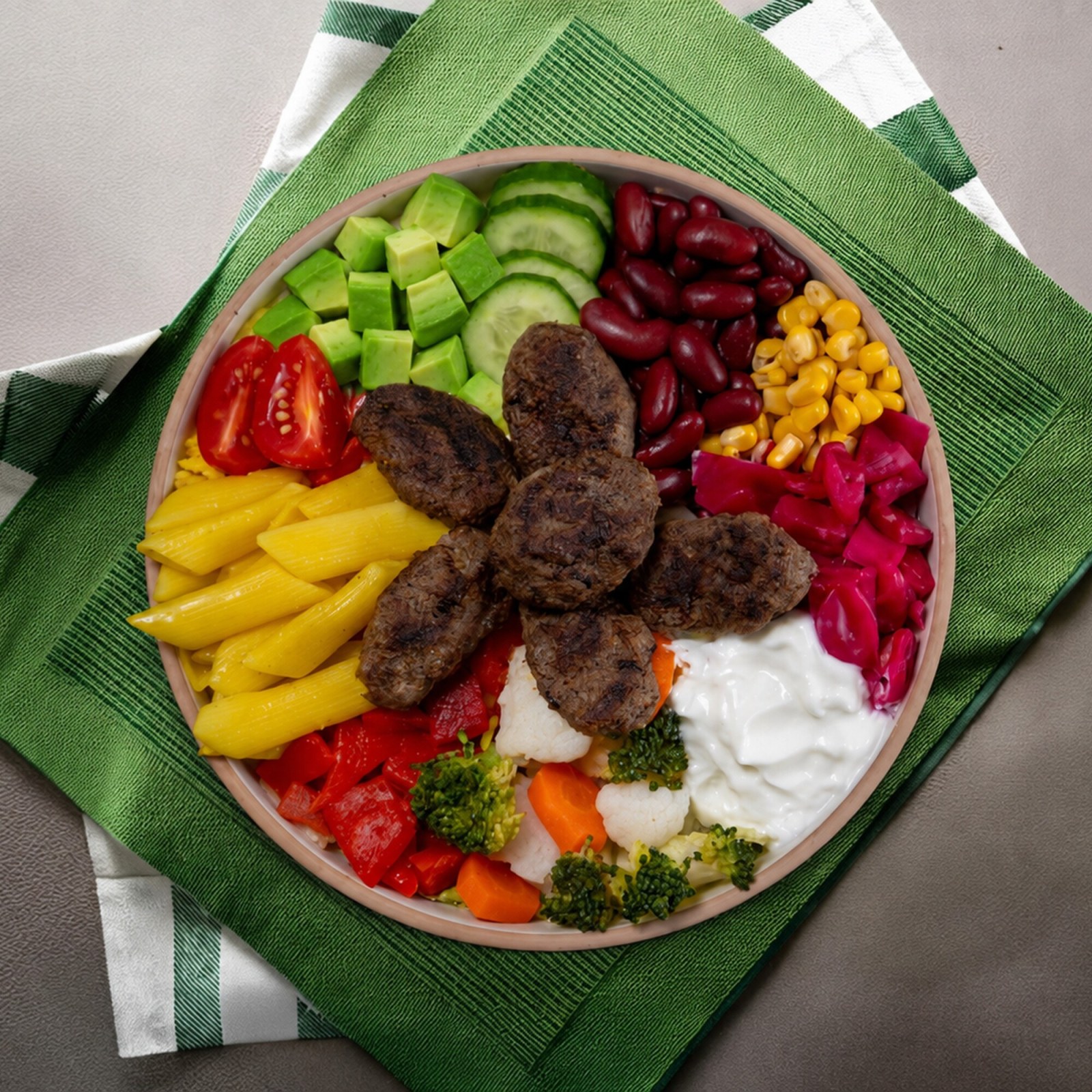 Köfteli Makarnalı Bowl