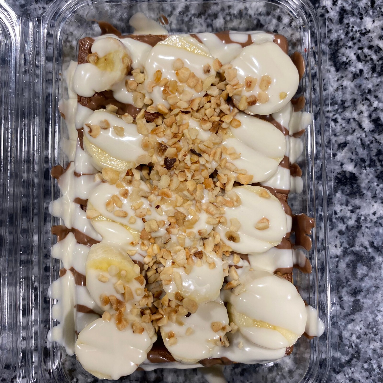 Beyaz Çikolatalı Muzlu Waffle