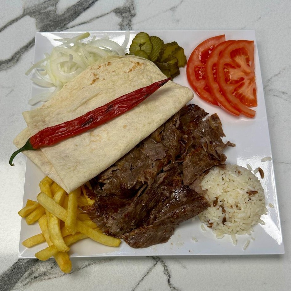 Pilav Üstü Yaprak Et Döner Servis ( 150 Gram )