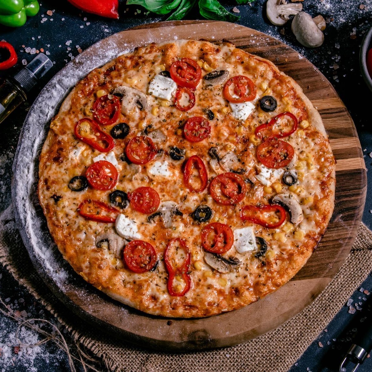 Vejeteryan Pizza (Büyük)