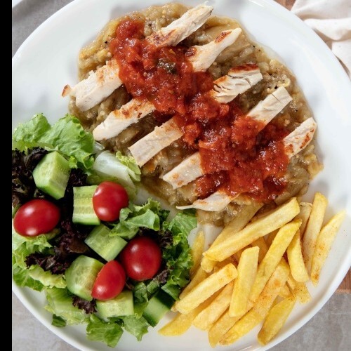Köz Patlıcanlı Tavuk