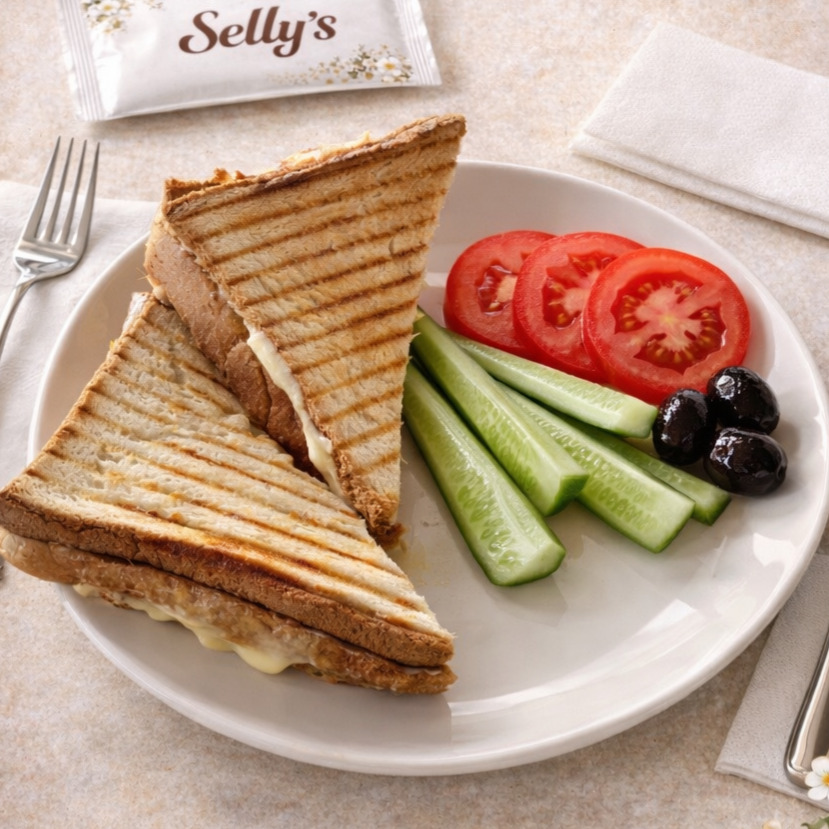 Karışık Tost (Salatalı)