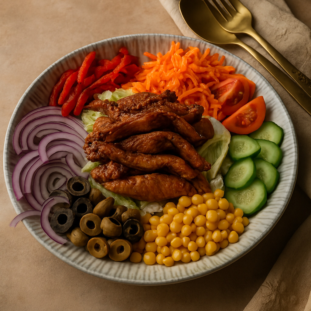 Soya Soslu Tavuklu Salata
