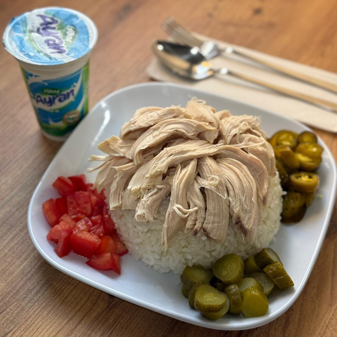 Tavuklu Pilav Duble + Ayran (175 ml)