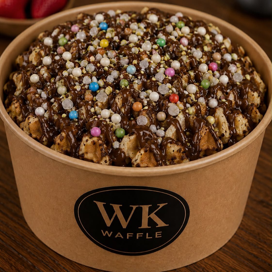 Kovada Çikolatalı Waffle (Büyük Boy)
