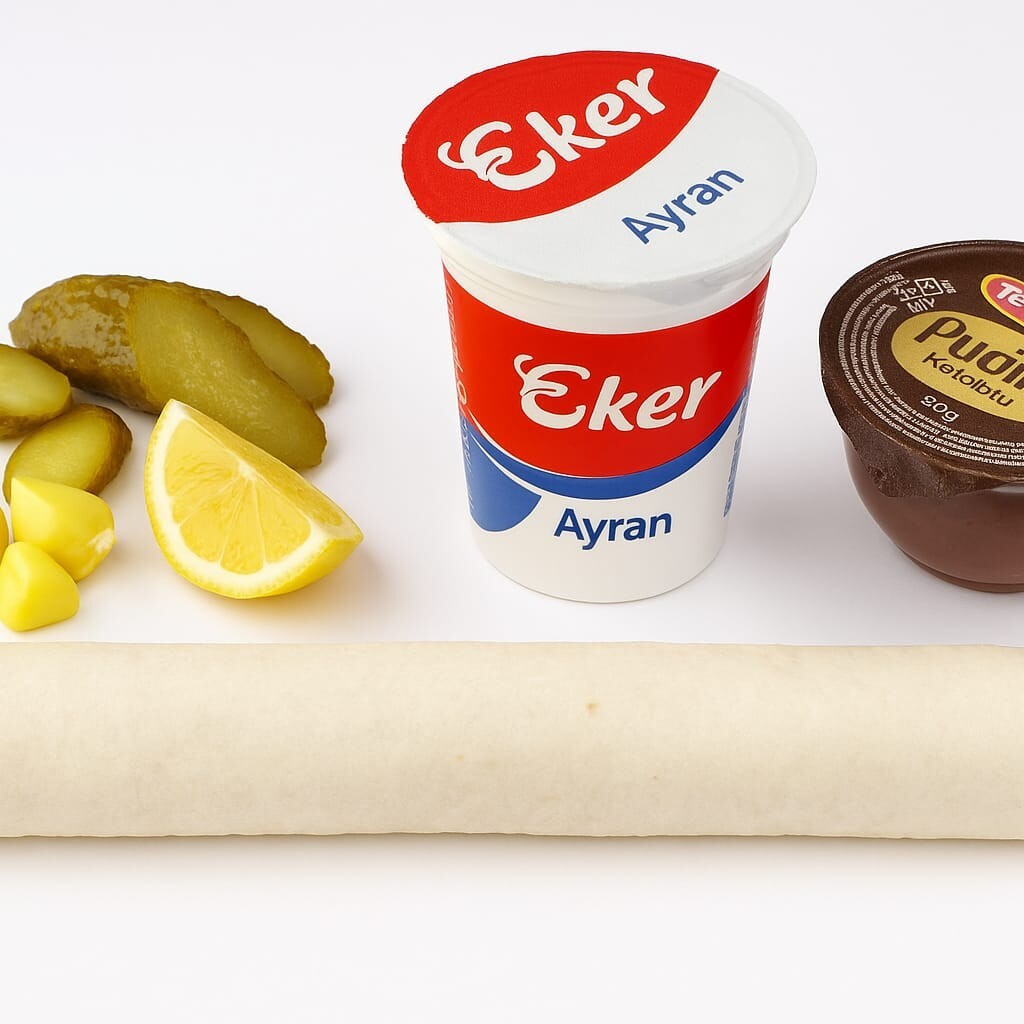 Dürüm Menü Eker Tatlı Eker Ayran