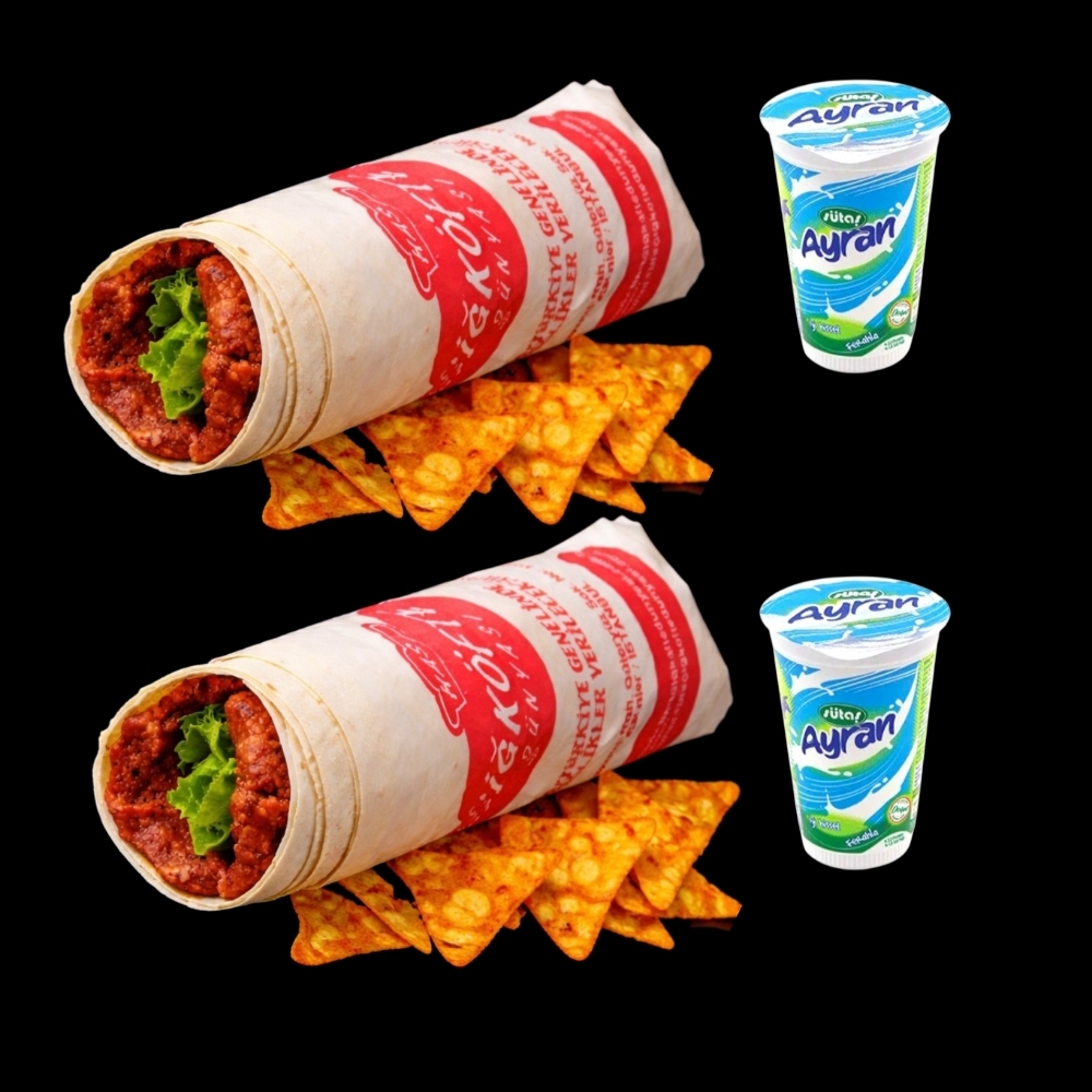 2'li Doritoslu Dürüm 150 gr. + 2 Ayran (175 ml)