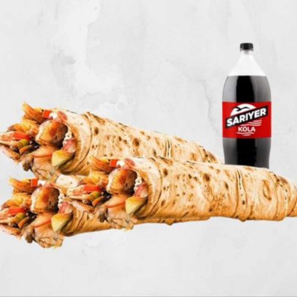 4'lü Hatay Usulü Döner 1lt kola