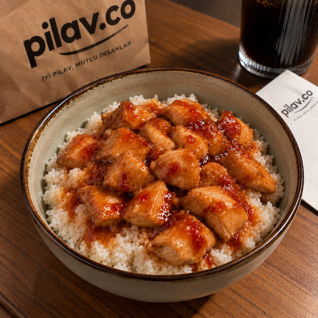 Pilav Üstü Sweet&Chili Soslu Tavuk