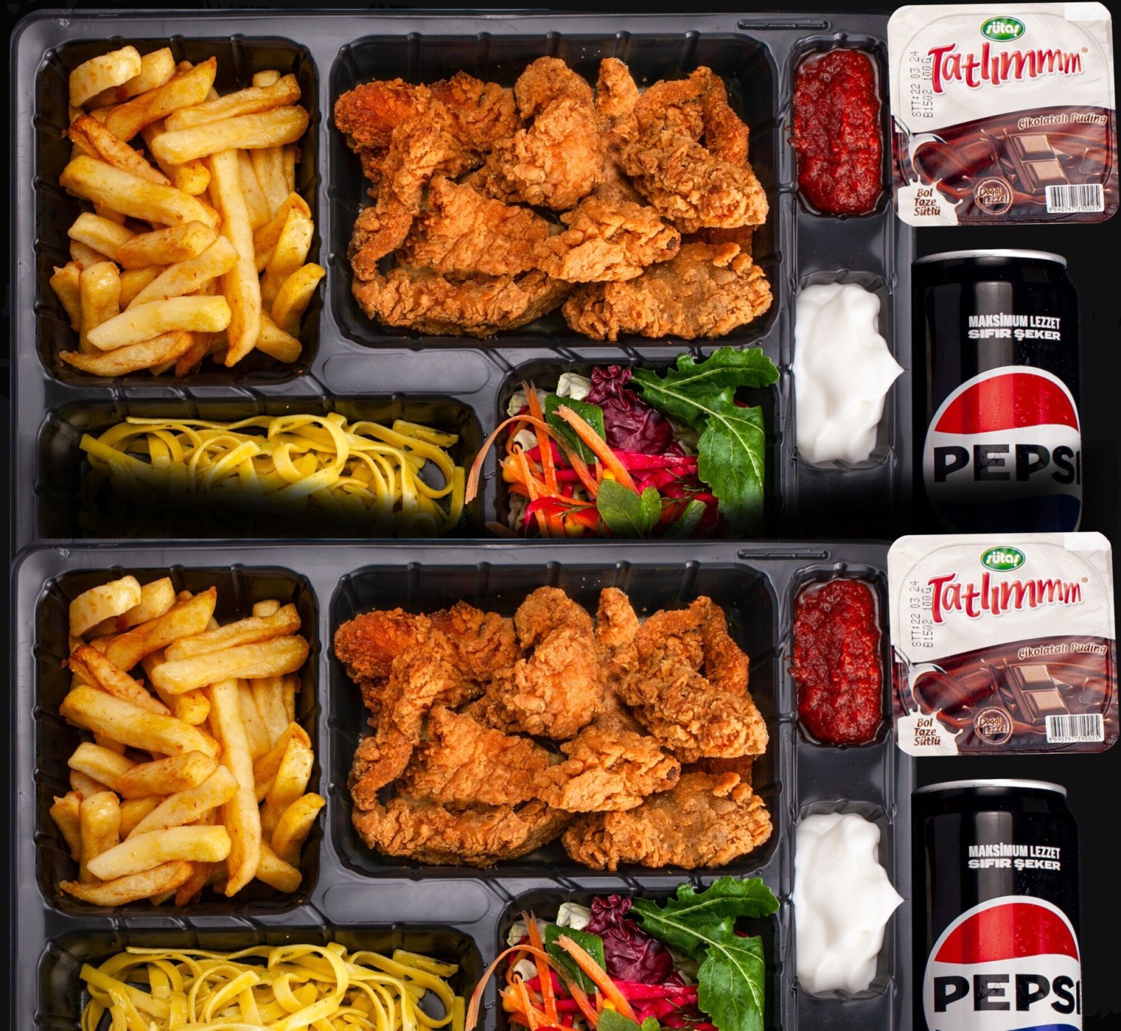 Çift Kişilik Çatlatan Tenders Menüsü