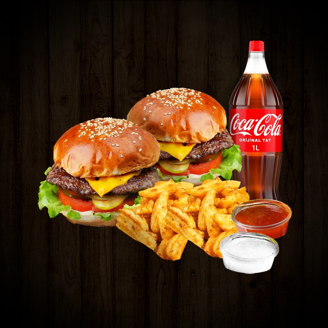 İkili Et Burger Menü