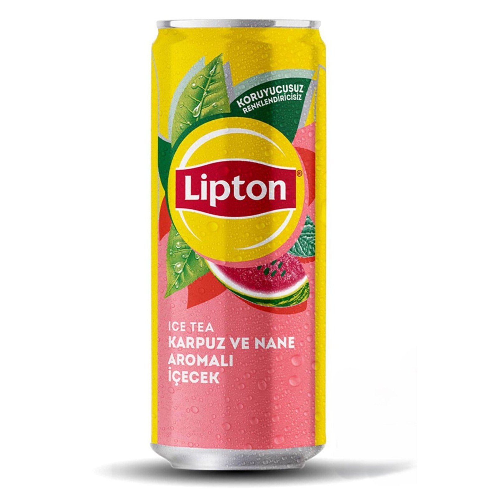 Lipton Ice Tea Karpuz ve Nane Aromalı Soğuk Çay Kutu 330 ml