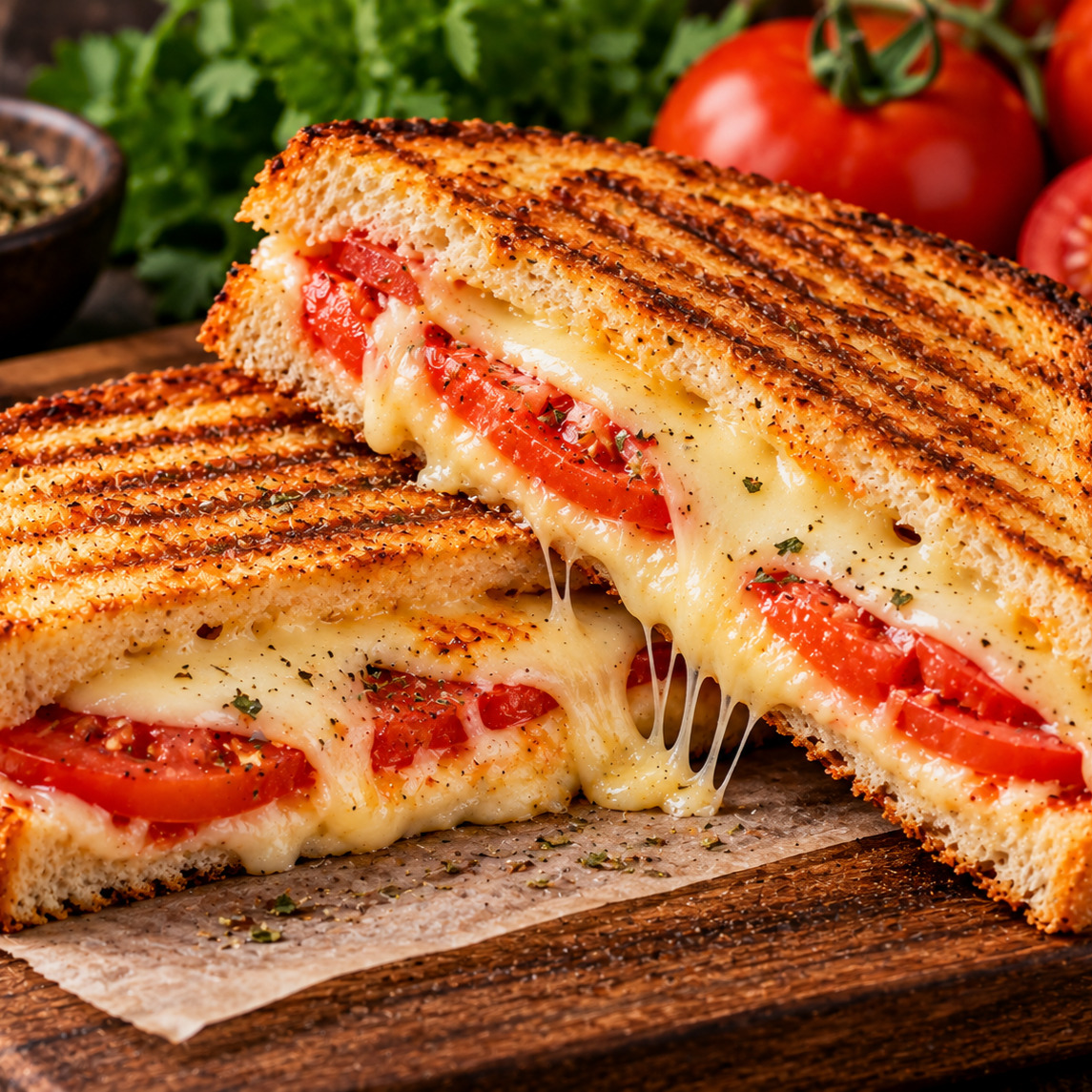 Kaşar Domates Tost Yarım