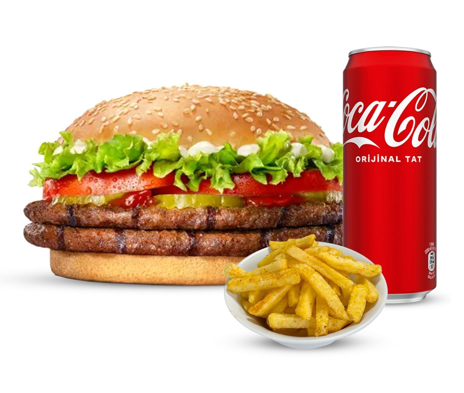 Double Burger Menü