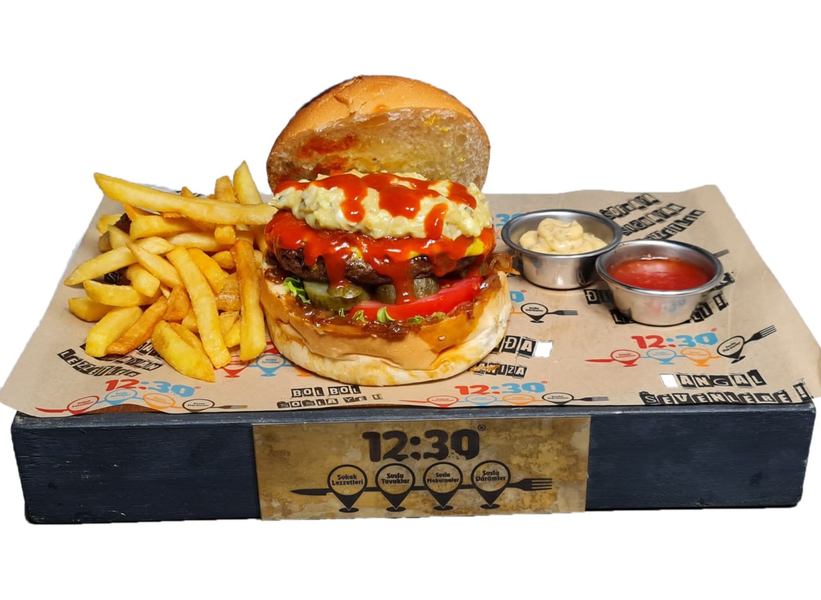 Köz Patlıcanlı Acılı Burger