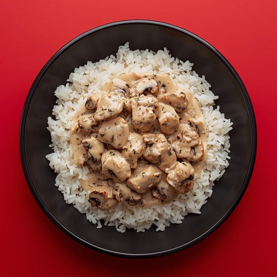 Mantar Soslu Pilav