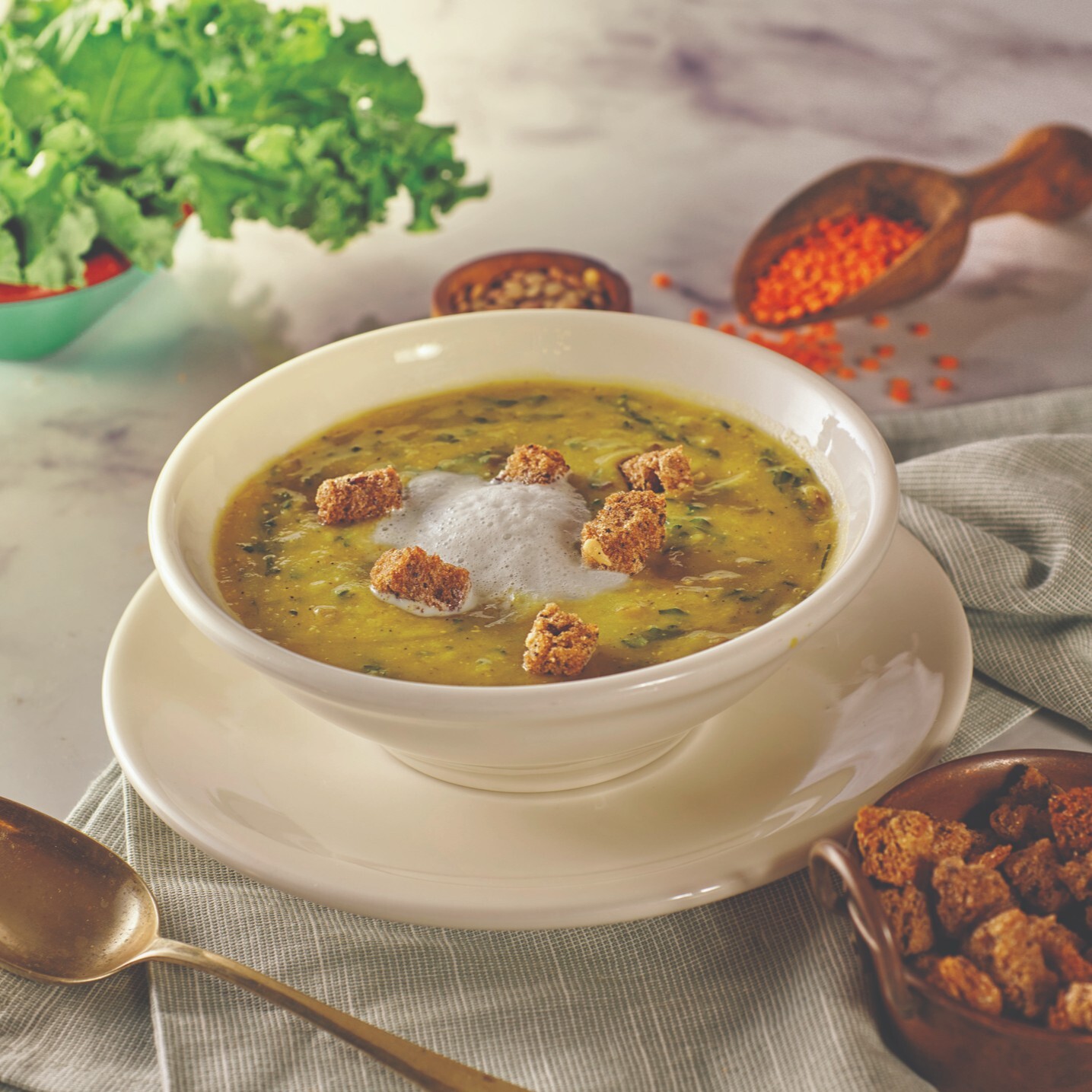 Kale Otlu Mercimek Çorbası