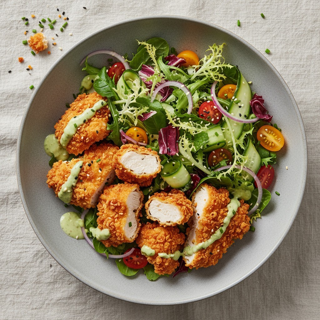 Çıtır Tavuk Salata