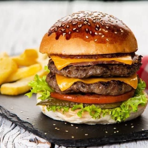 Double Cheeseburger Menü