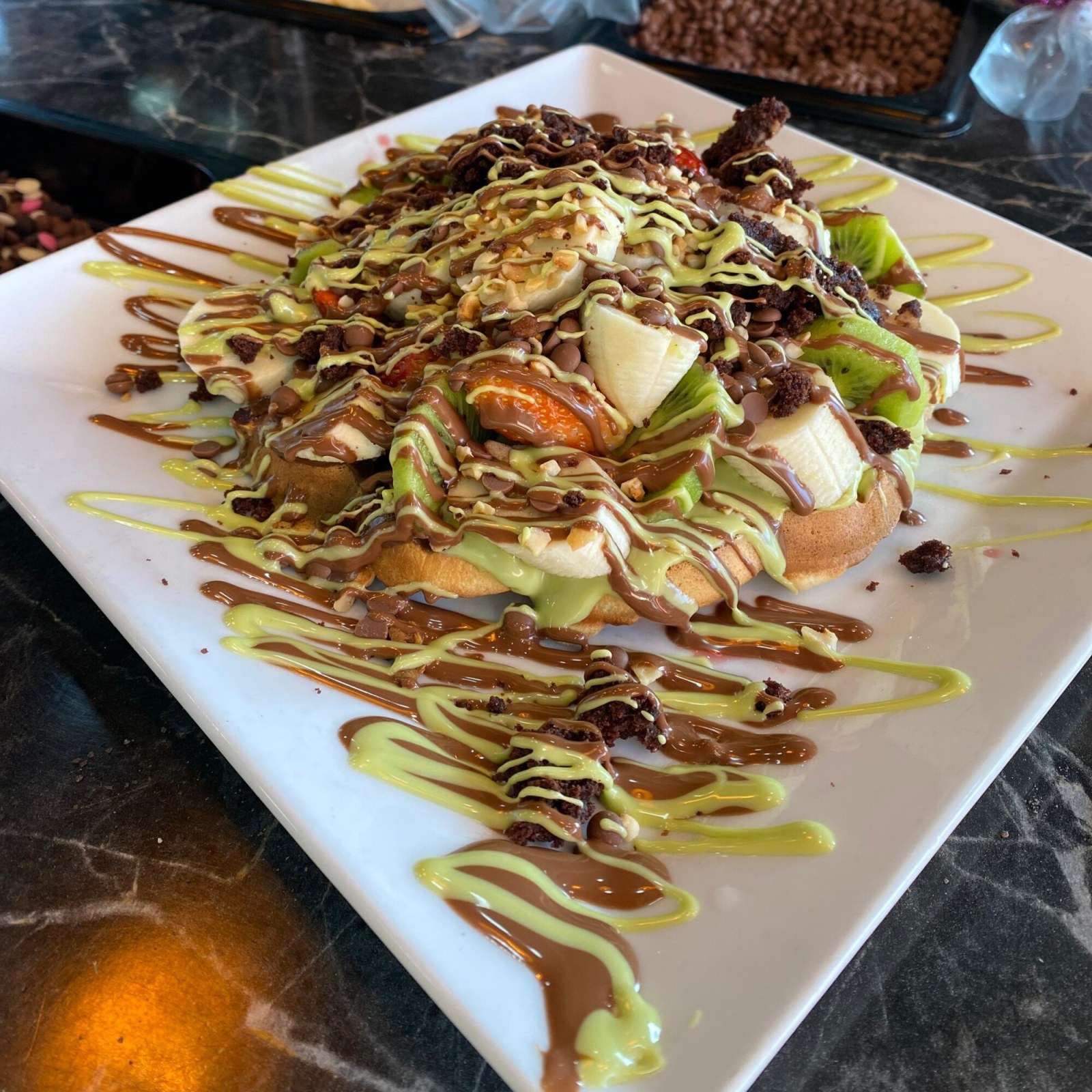 Pistachio Antep Fıstıklı Waffle