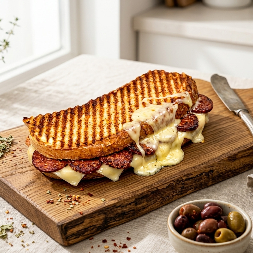 Ayvalık Tost Ekmeğine Karışık Tost