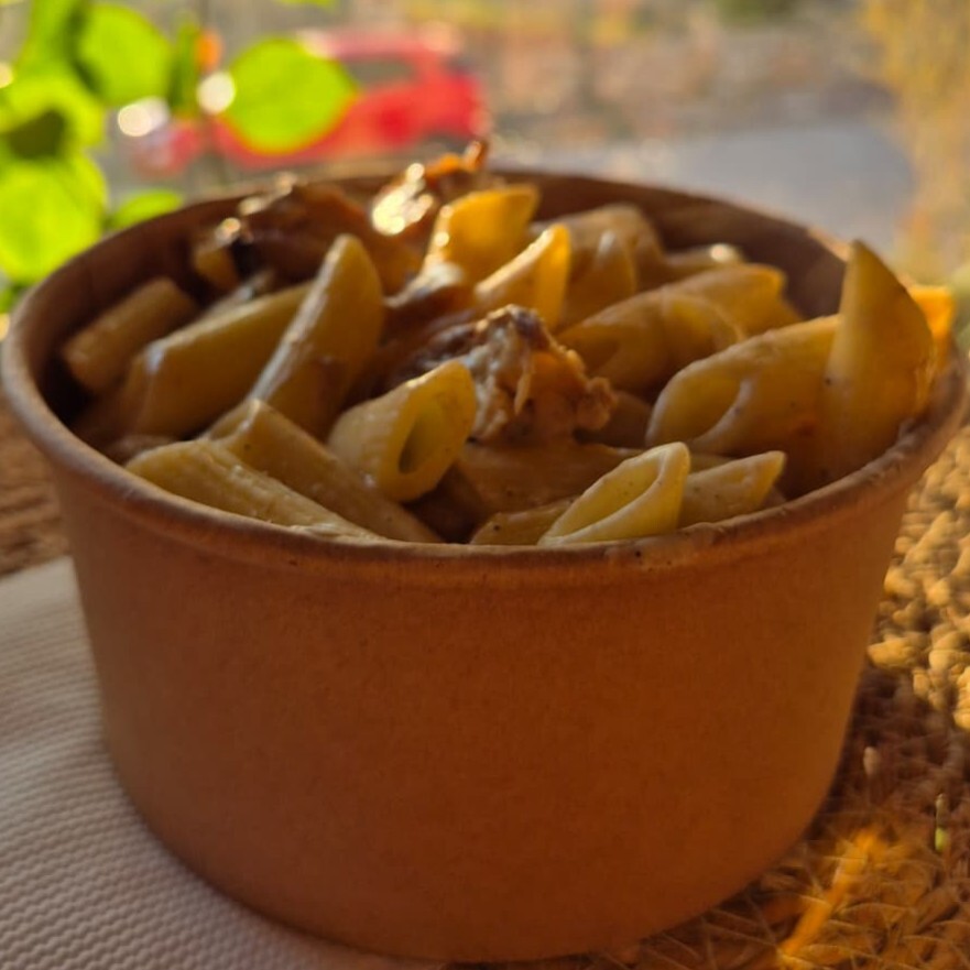 Kremalı Mantarlı Penne