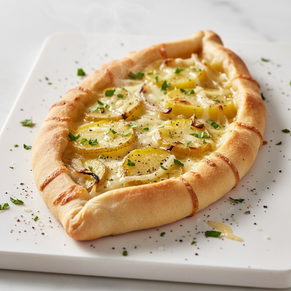 Patatesli Kaşarlı Pide