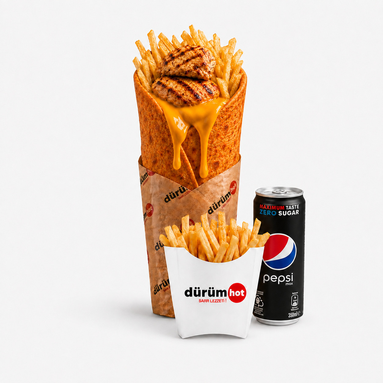 Combo Cheddarlı Tavuk Şiş Menü