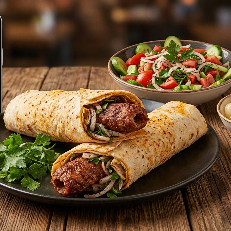 1.5 Porsiyon adana dürüm 180 gr et içerir